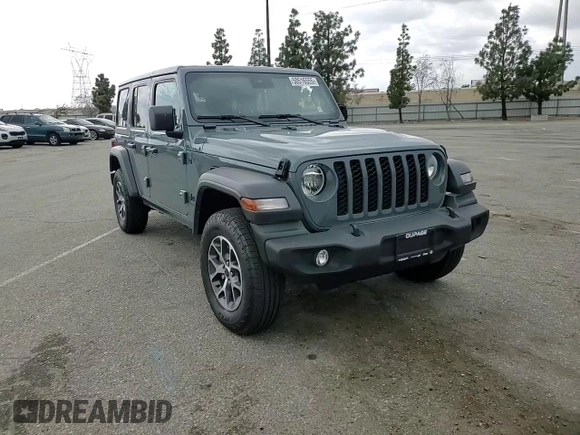 2024 Jeep Wrangler Sport S with VIN 1C4PJXDN4RW124924, listed as a Copart auction lot 50516555 with 7,747 mi miles and Salvage Title. Bid and sale history available at DreamBid. Image 12.