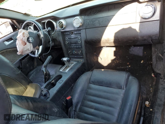 2008 Ford Mustang Deluxe with VIN 1ZVHT80N285138347, listed as a Copart auction lot 47812994 with 0 mi miles and Salvage Title. Bid and sale history available at carsss.com. Image 8.