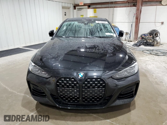 2021 BMW 4 Series M440i xDrive with VIN WBA13AR0XMCG68638, listed as a Copart auction lot 52142695 with 57,299 mi miles and Salvage Title. Bid and sale history available at DreamBid. Image 5.
