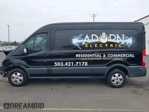2017 Ford Transit z VIN 1FTYR2CM1HKB48712, wystawiony jako IAAI lot #39946351 z przebiegiem 82 749 mil mil oraz . Historia ofert i sprzedaży dostępna na DreamBid. Obrazek 14.