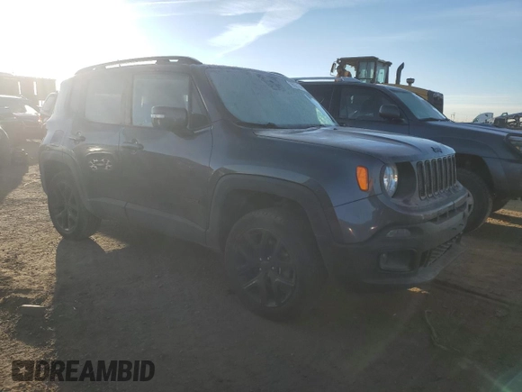 2017 Jeep Renegade Altitude with VIN ZACCJBBH3HPG45384, listed as a Copart auction lot 78952154 with 51,161 mi miles and Salvage title. Bid and sale history available at DreamBid. Image 4.
