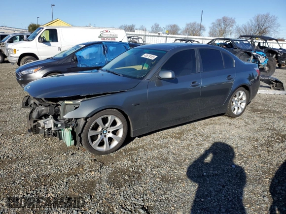 2007 BMW 5 Series 550i with VIN WBANB53547CP05748, listed as a Copart auction lot 43579165 with 117,230 mi miles and Salvage Title. Bid and sale history available at DreamBid. Image 1.