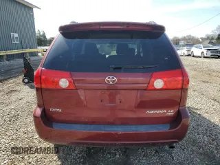 2006 Toyota Sienna LE with VIN 5TDBA23C76S061682, listed as a Copart auction lot 48482965 with 186,204 mi miles and Clean Title. Bid and sale history available at carsss.com. Image 6.