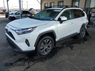 2023 Toyota RAV4 Hybrid XLE Premium z VIN 2T3B6RFV8PW043716, wystawiony jako Copart lot #55111125 z przebiegiem 59 859 mil mil oraz Szkoda całkowita • Salvage title. Historia ofert i sprzedaży dostępna na DreamBid. Obrazek 1.
