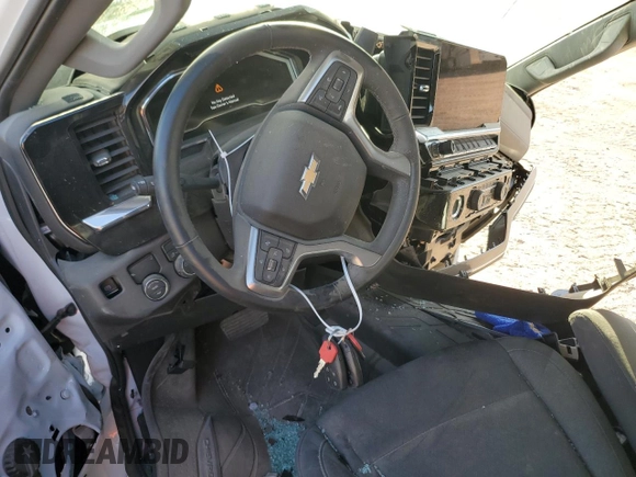 2024 Chevrolet Silverado 1500 LT with VIN 1GCPACED2RZ170782, listed as a Copart auction lot 87597725 with Not Provided miles and Salvage Title. Bid and sale history available at DreamBid. Image 8.