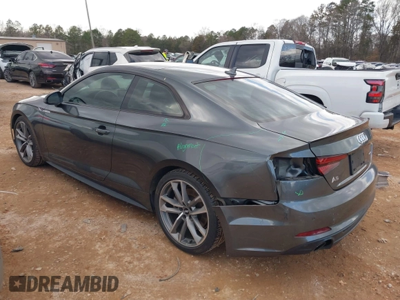 2019 Audi A5 Premium Plus with VIN WAUTNAF56KA061936, listed as a IAAI auction lot 41701015 with 72,318 mi miles and . Bid and sale history available at DreamBid. Image 3.