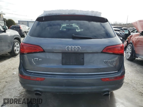 2016 Audi Q5 Premium Plus with VIN WA1L2AFP4GA007422, listed as a Copart auction lot 46243285 with 0 mi miles and Clean Title. Bid and sale history available at carsss.com. Image 6.