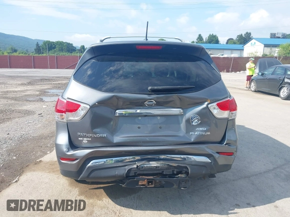 2016 Nissan Pathfinder SL with VIN 5N1AR2MM5GC613495, listed as a IAAI auction lot 42670313 with 84,118 mi miles and . Bid and sale history available at DreamBid. Image 16.