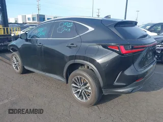 2023 Lexus NX with VIN 2T2GGCEZ7PC018994, listed as a IAAI auction lot 41528783 with 42,420 mi miles. Bid and sale history available at carsss.com. Image 3.