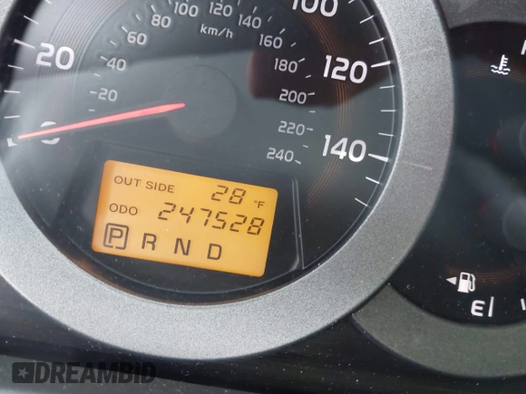 2008 Toyota RAV4 with VIN JTMBK35V385053914, listed as a IAAI auction lot 41311995 with 247,528 mi miles. Bid and sale history available at carsss.com. Image 16.