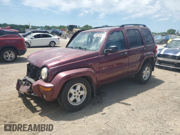 2003 Jeep Liberty Limited with VIN 1J8GL58K03W518760, listed as a Copart auction lot 58005845 with 209,513 mi miles and Salvage title. Bid and sale history available at DreamBid. Image 1.