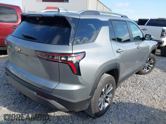 2025 Chevrolet Equinox FWD LT with VIN 3GNAXHEG5SL185017, listed as a IAAI auction lot 42153417 with 15,434 mi miles and . Bid and sale history available at DreamBid. Image 4.