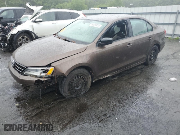 2015 Volkswagen Jetta S z VIN 3VW2K7AJ5FM293481, wystawiony jako Copart lot #58336035 z przebiegiem Nie podano mil oraz Szkoda całkowita • Salvage title. Historia ofert i sprzedaży dostępna na DreamBid. Obrazek 1.