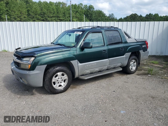 2002 Chevrolet Avalanche with VIN 3GNEK13T12G154265, listed as a Copart auction lot 62319654 with 248,189 mi miles and Clean Title. Bid and sale history available at carsss.com. Image 1.