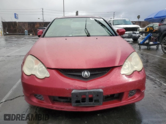 2002 Acura RSX Type S with VIN JH4DC53022C001166, listed as a Copart auction lot 48972465 with 165,209 mi miles and Clean Title. Bid and sale history available at carsss.com. Image 5.
