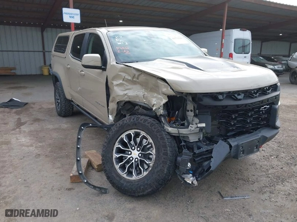 2021 Chevrolet Colorado 4WD ZR2 with VIN 1GCGTEEN2M1289583, listed as a IAAI auction lot 41571228 with 26,783 mi miles. Bid and sale history available at carsss.com. Image 6.