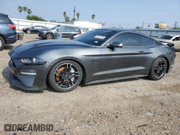 2018 Ford Mustang GT with VIN 1FA6P8CF2J5143689, listed as a Copart auction lot 51281165 with 95,816 mi miles and Salvage title. Bid and sale history available at DreamBid. Image 1.
