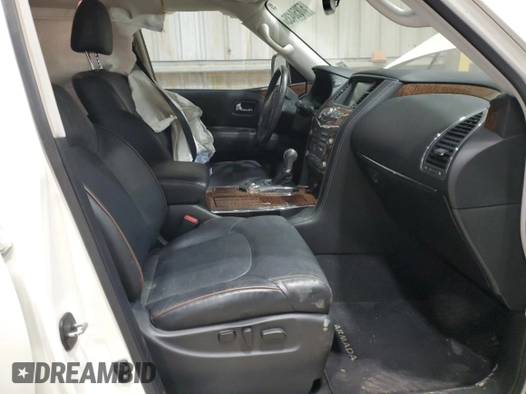 2019 Nissan Armada SL z VIN JN8AY2ND7KX008129, wystawiony jako Copart lot #57850435 z przebiegiem Nie podano mil oraz Szkoda całkowita • Salvage title. Historia ofert i sprzedaży dostępna na DreamBid. Obrazek 7.
