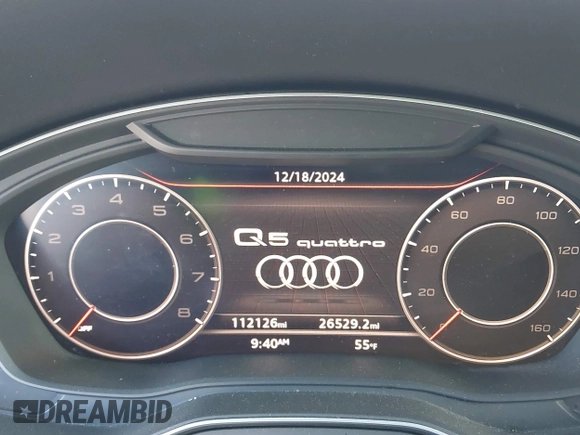 2019 Audi Q5 Premium Plus with VIN WA1BNAFYXK2035899, listed as a IAAI auction lot 41086068 with 26,529 mi miles. Bid and sale history available at carsss.com. Image 7.