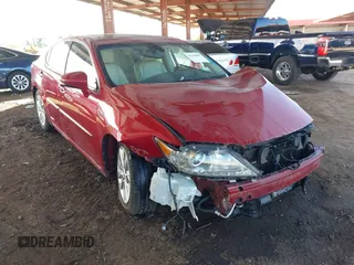 2014 Lexus ES 300h Hybrid with VIN JTHBW1GG1E2050013, listed as a IAAI auction lot 41344808 with 198,266 mi miles. Bid and sale history available at carsss.com. Image 1.