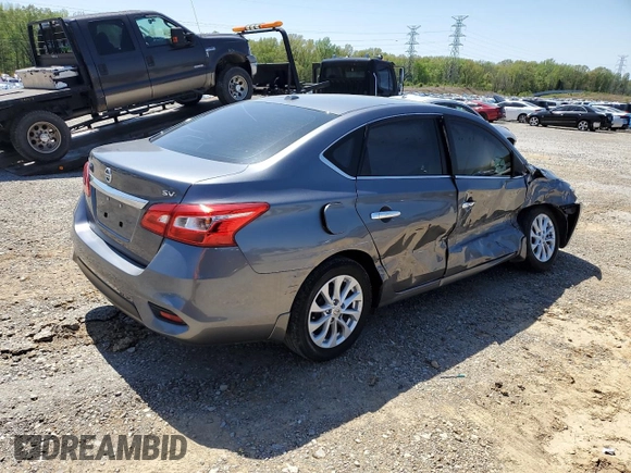 2019 Nissan Sentra SV with VIN 3N1AB7AP1KY443109, listed as a Copart auction lot 51638025 with 49,866 mi miles and Salvage Title. Bid and sale history available at DreamBid. Image 3.