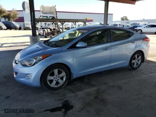 2012 Hyundai Elantra Limited with VIN KMHDH4AE1CU329438, listed as a Copart auction lot 50076205 with 204,557 mi miles and Clean Title. Bid and sale history available at carsss.com. Image 1.