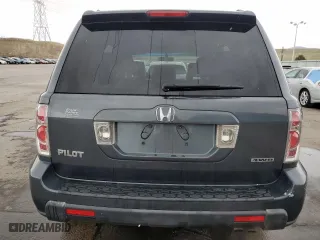 2006 Honda Pilot EX-L with VIN 2HKYF18596H504694, listed as a Copart auction lot 51646995 with 205,258 mi miles and Salvage Title. Bid and sale history available at carsss.com. Image 6.