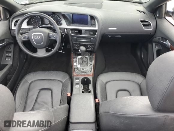 2012 Audi A5 Premium Plus with VIN WAULFAFH8CN000802, listed as a Copart auction lot 45727785 with Not provided miles and Salvage title. Bid and sale history available at DreamBid. Image 8.