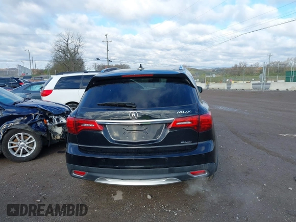 2014 Acura MDX Advance with VIN 5FRYD4H85EB037562, listed as a IAAI auction lot 40859466 with 140,257 mi miles and . Bid and sale history available at carsss.com. Image 16.
