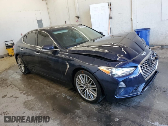 2021 Genesis G70 2.0T with VIN KMTG34LA0MU072088, listed as a Copart auction lot 57433985 with 77,876 mi miles and Clean title. Bid and sale history available at DreamBid. Image 4.