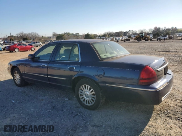 2006 Mercury Grand Marquis LS Premium with VIN 2MEFM75V76X627623, listed as a Copart auction lot 49158575 with 128,066 mi miles and Salvage Title. Bid and sale history available at DreamBid. Image 2.