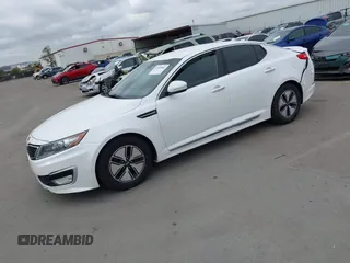 2012 Kia Optima Hybrid with VIN KNAGM4AD7C5013599, listed as a IAAI auction lot 41895083 with 118,181 mi miles. Bid and sale history available at carsss.com. Image 17.