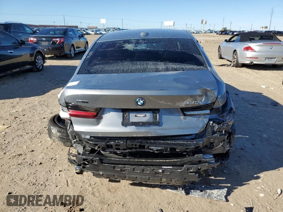 2023 BMW 3 Series 330e xDrive with VIN 3MW39FS07P8D00974, listed as a Copart auction lot 84912304 with 18,879 mi miles and Salvage Title. Bid and sale history available at carsss.com. Image 6.