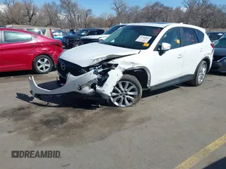 2015 Mazda CX-5 Grand Touring with VIN JM3KE4DY5F0526335, listed as a IAAI auction lot 41756046 with 1 mi miles. Bid and sale history available at carsss.com. Image 2.