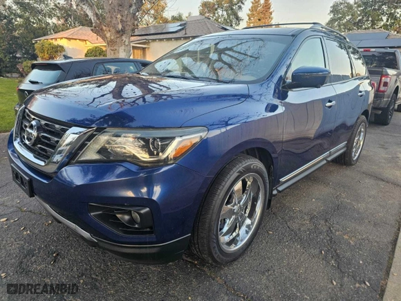 2018 Nissan Pathfinder SL with VIN 5N1DR2MM2JC678566, listed as a Copart auction lot 43118545 with 301,039 mi miles and Clean Title. Bid and sale history available at carsss.com. Image 2.
