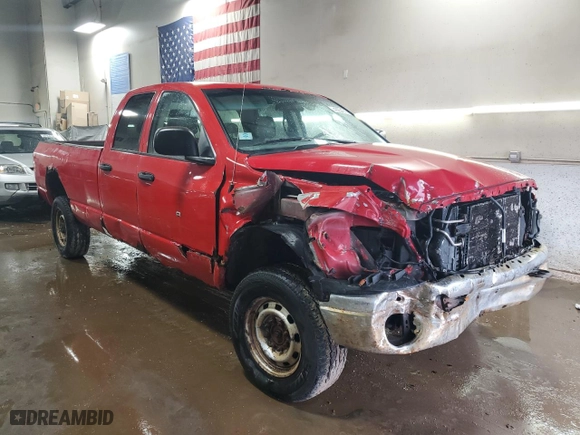 2006 Dodge Ram 2500 SLT with VIN 1D7KS28C36J203065, listed as a Copart auction lot 47254715 with 0 mi miles and Salvage Title. Bid and sale history available at carsss.com. Image 4.