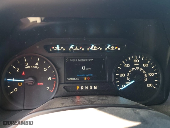 2019 Ford F-150 XL with VIN 1FTMF1C54KKE76000, listed as a Copart auction lot 43563765 with 52,601 mi miles and Salvage Title. Bid and sale history available at carsss.com. Image 9.