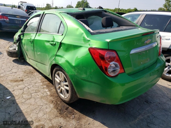 2015 Chevrolet Sonic LT with VIN 1G1JC5SB3F4163761, listed as a Copart auction lot 53343843 with 0 mi miles and Salvage Title. Bid and sale history available at carsss.com. Image 2.