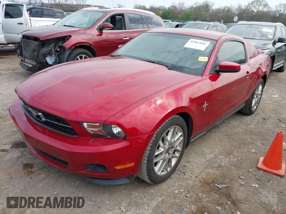 2012 Ford Mustang V6 Premium with VIN 1ZVBP8AM6C5262808, listed as a IAAI auction lot 41907866 with 121,630 mi miles. Bid and sale history available at carsss.com. Image 17.