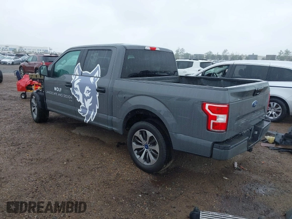 2020 Ford F-150 XL with VIN 1FTEW1CP1LFA58008, listed as a IAAI auction lot 41890307 with 70,416 mi miles. Bid and sale history available at carsss.com. Image 3.