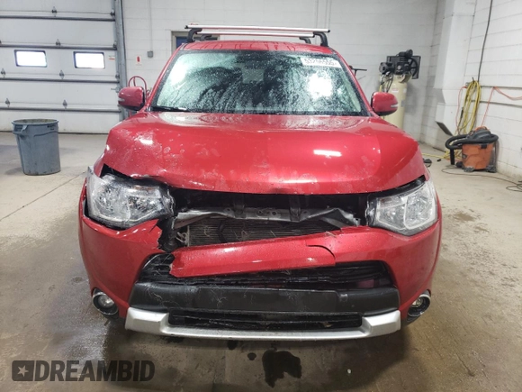 2015 Mitsubishi Outlander SE with VIN JA4AZ3A34FZ001820, listed as a Copart auction lot 53256555 with 131,124 mi miles and Salvage title. Bid and sale history available at DreamBid. Image 5.