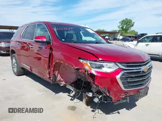 2020 Chevrolet Traverse Premier with VIN 1GNERKKW0LJ225601, listed as a IAAI auction lot 42308987 with 48,796 mi miles and . Bid and sale history available at DreamBid. Image 1.