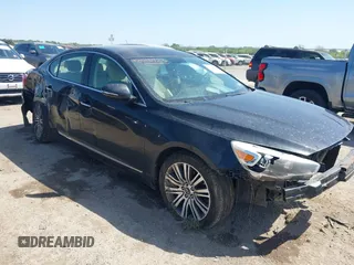 2014 Kia Cadenza Limited with VIN KNALN4D76E5140509, listed as a IAAI auction lot 42013923 with 168,680 mi miles. Bid and sale history available at carsss.com. Image 1.