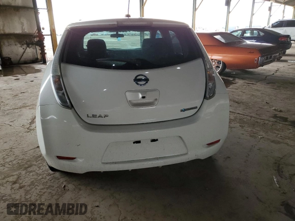 2015 Nissan LEAF S with VIN 1N4AZ0CP7FC314129, listed as a Copart auction lot 55660825 with 19,773 mi miles and Clean Title. Bid and sale history available at DreamBid. Image 6.