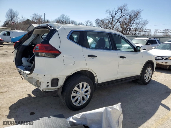 2017 Nissan Rogue S with VIN JN8AT2MV5HW006466, listed as a Copart auction lot 48540425 with 40,492 mi miles and Salvage Title. Bid and sale history available at carsss.com. Image 3.