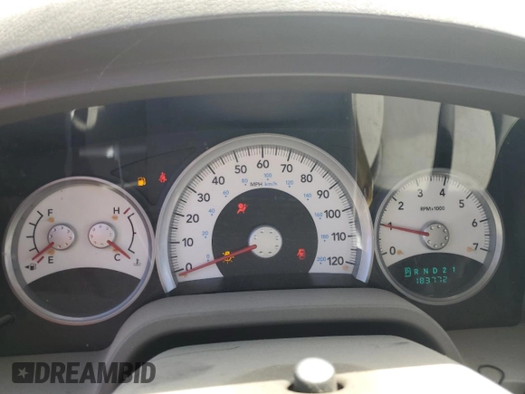 2005 Dodge Dakota SLT with VIN 1D7HE48K45S287376, listed as a Copart auction lot 58864665 with 183,772 mi miles and Salvage title. Bid and sale history available at DreamBid. Image 9.