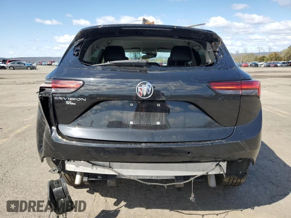 2022 Buick Envision Preferred with VIN LRBAZLR44ND135563, listed as a Copart auction lot 52288625 with Not Provided miles and Salvage Title. Bid and sale history available at DreamBid. Image 6.
