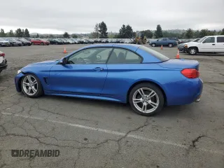 2015 BMW 4 Series 428i with VIN WBA3V7C54FP771931, listed as a Copart auction lot 53778755 with 51,411 mi miles and Salvage Title. Bid and sale history available at carsss.com. Image 2.