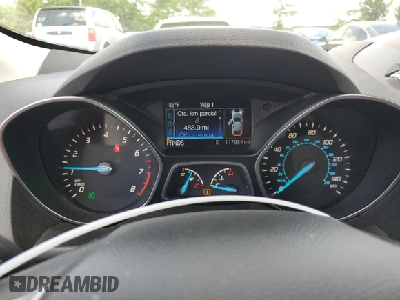2014 Ford Escape Titanium with VIN 1FMCU9J91EUC90702, listed as a Copart auction lot 59116194 with 117,984 mi miles and Salvage Title. Bid and sale history available at DreamBid. Image 9.