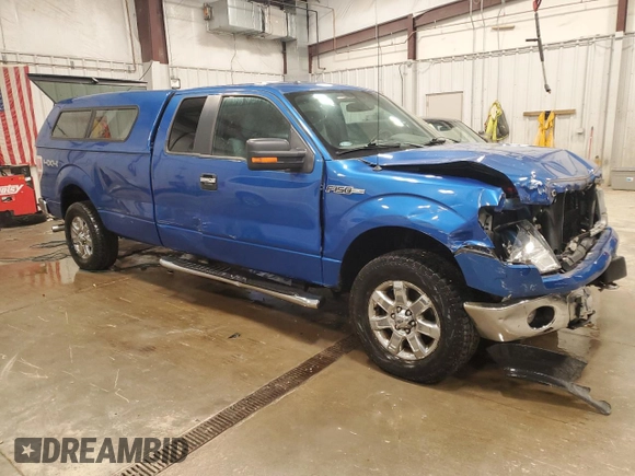 2013 Ford F-150 XL with VIN 1FTFX1EFXDKF24596, listed as a Copart auction lot 58625055 with 45,676 mi miles and Clean title. Bid and sale history available at DreamBid. Image 4.